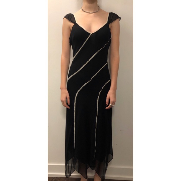 BCBGMaxAzria Dresses & Skirts - BCBG Silk Flutter Sleeve Slip Dress - Size 10 BCBGMaxAzria Dresses & Skirts - BCBG Silk Flutter Sleeve Slip Dress - Size 10